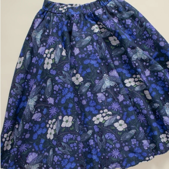 Morningwitch Dresses & Skirts - Navy Cicada Symphony Midi Skirt